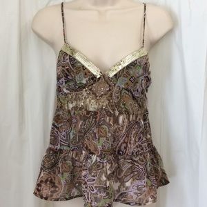 NWT Candies Size M Cami Super Cute Sparkly Trim